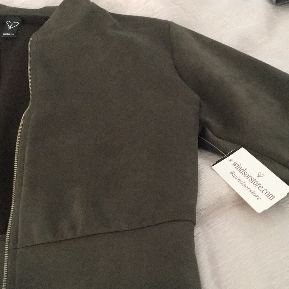 NWT Dark Green Suede Jacket 💕✨💖